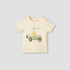 Juniors Printed T-shirt with Short Sleeves - Yellow / 12-18 mths