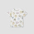 Juniors Tiger Print T-shirt with Short Sleeves - White / 12-18 mths