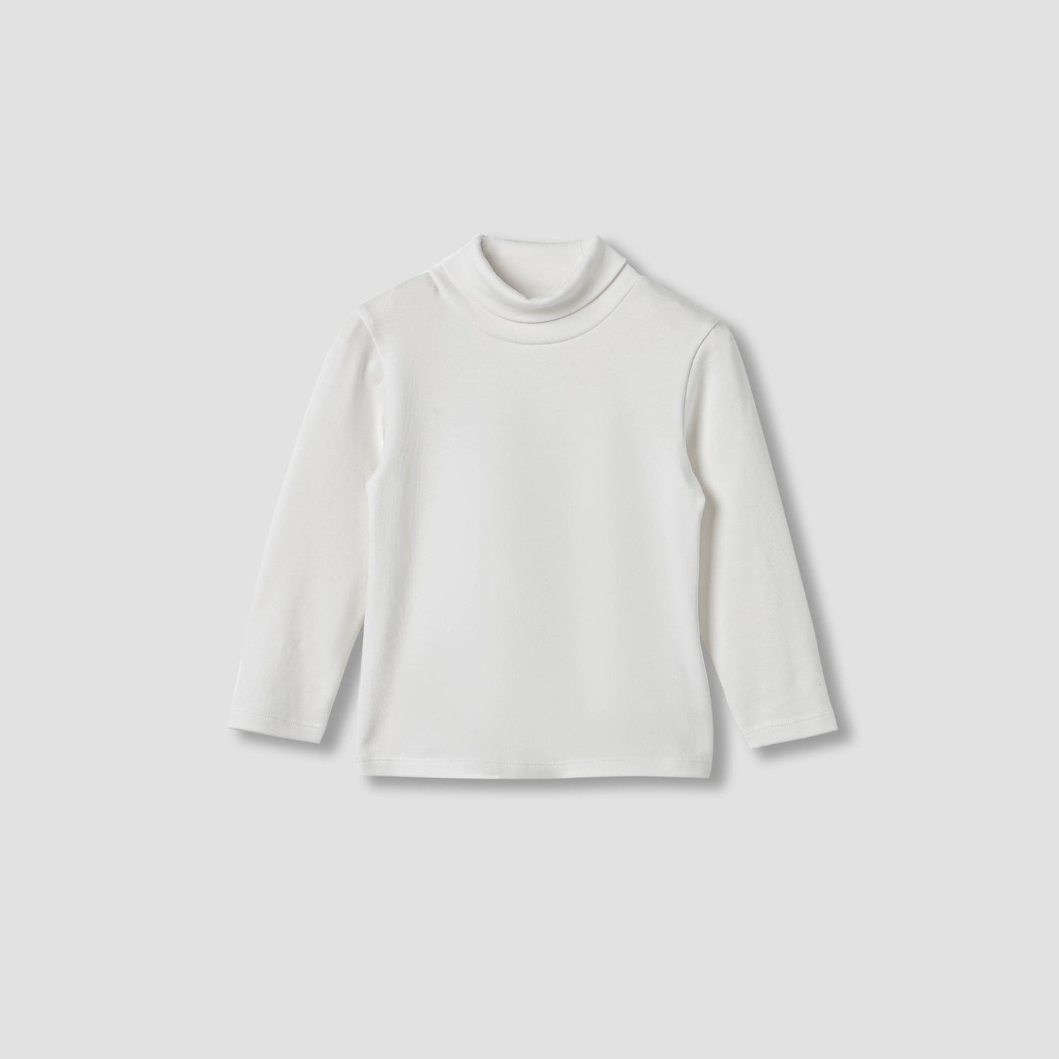 Juniors Solid Turtle Neck T-shirt with Long Sleeves - Set of 2