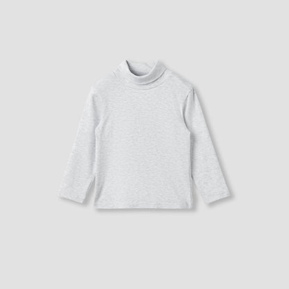 Juniors Solid Turtle Neck T-shirt with Long Sleeves - Set of 2
