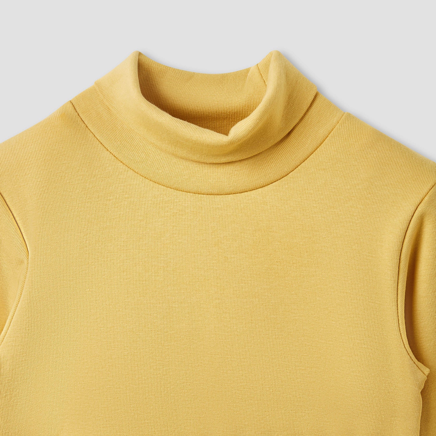 Juniors Solid Turtle Neck T-shirt with Long Sleeves - Set of 2