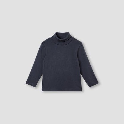 Juniors Solid Turtle Neck T-shirt with Long Sleeves - Set of 2