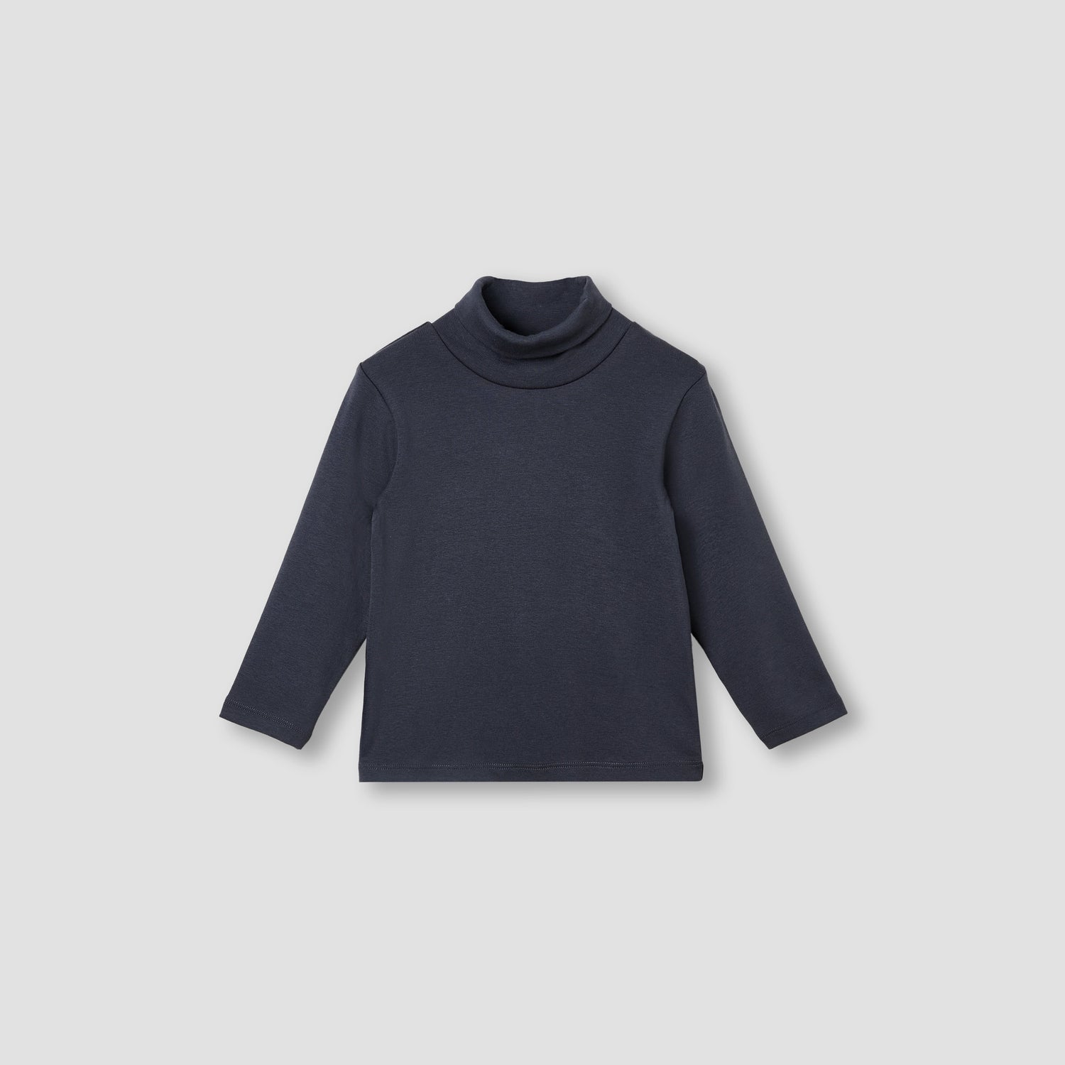 Juniors Solid Turtle Neck T-shirt with Long Sleeves - Set of 2