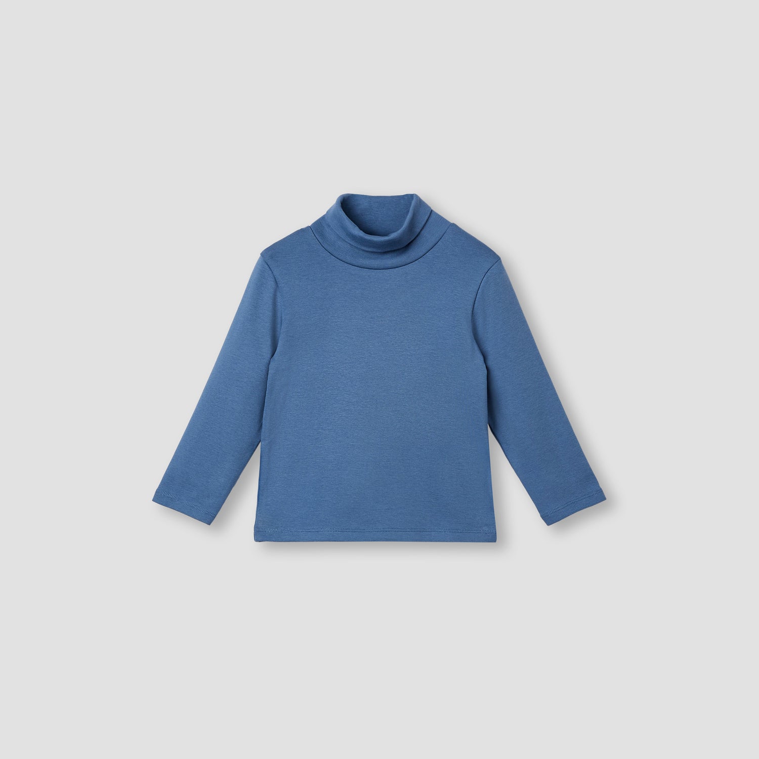 Juniors Solid Turtle Neck T-shirt with Long Sleeves - Set of 2