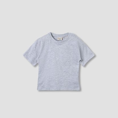 Juniors Solid T-shirt with Short Sleeves and Button Closure - Set of 2