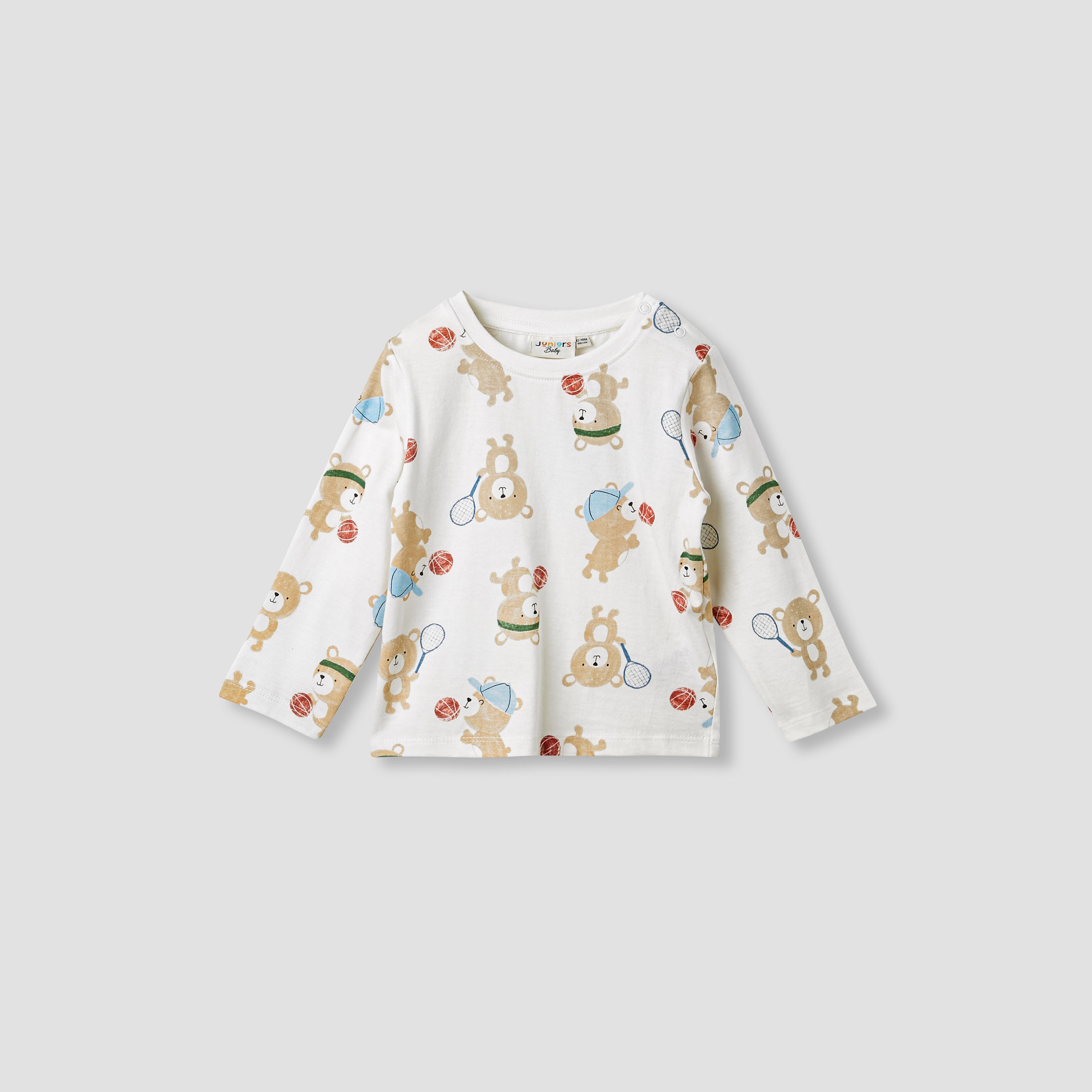 Juniors Printed T-shirt with Long Sleeves - Set of 3
