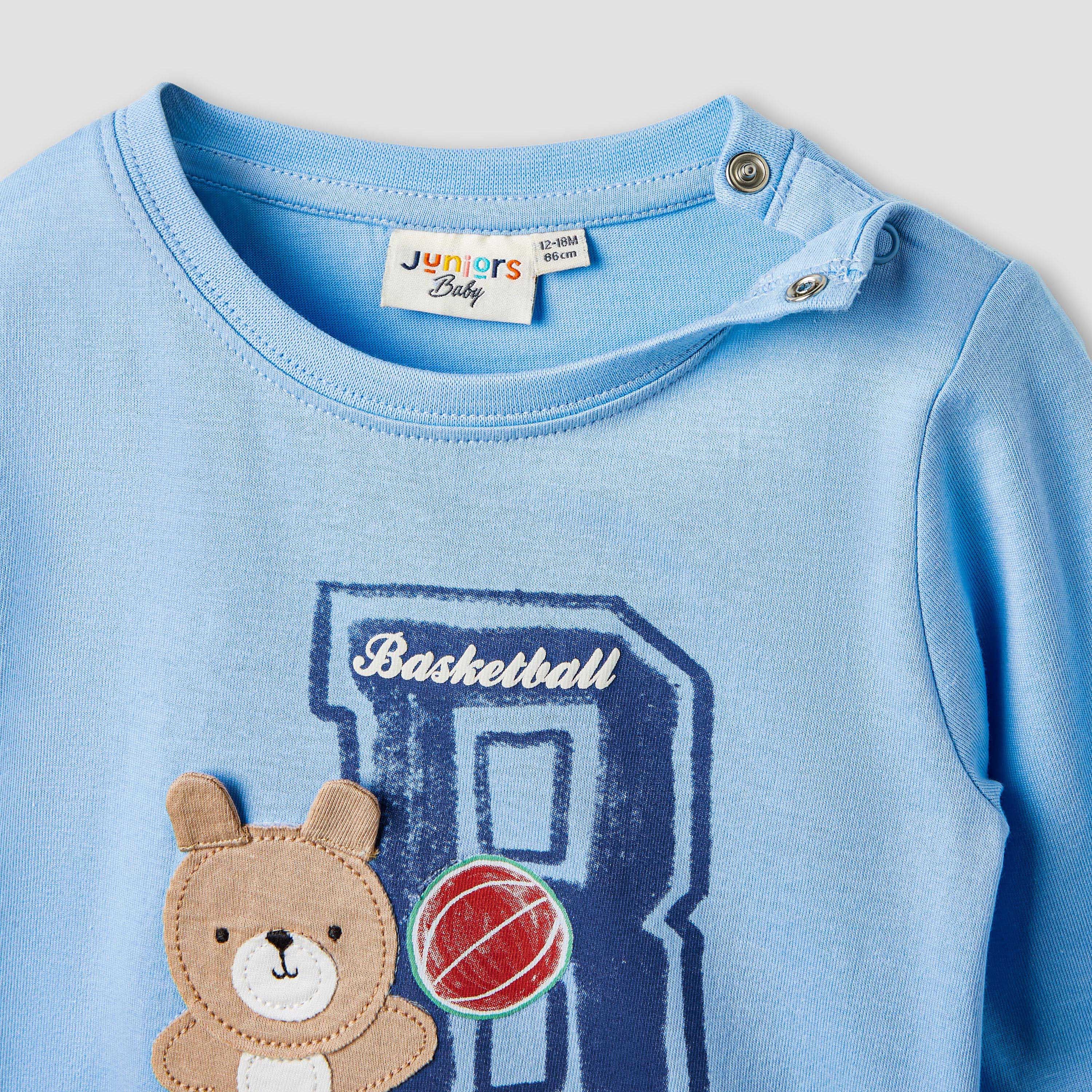 Juniors Printed T-shirt with Long Sleeves - Set of 3