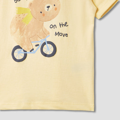 Juniors Bear Print T-shirt