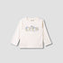 Juniors Graphic Print T-shirt with Long Sleeves - White / 12-18 mths