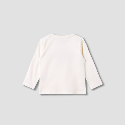 Juniors Graphic Print T-shirt with Long Sleeves