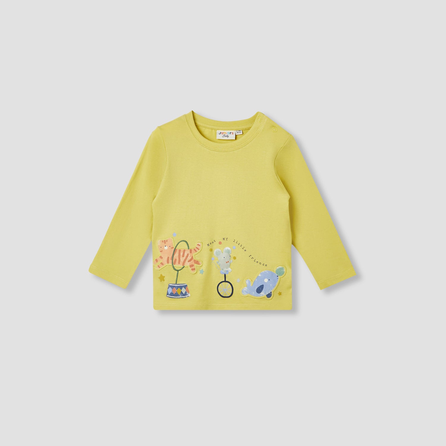 Juniors Animal Applique T-shirt with Long Sleeves - Set of 3