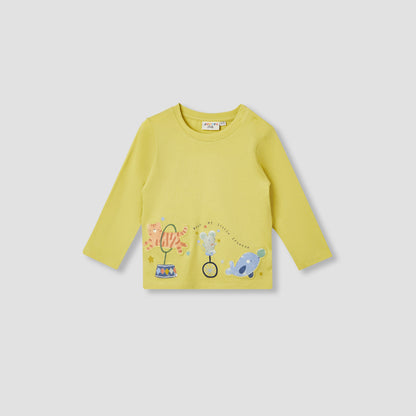 Juniors Animal Applique T-shirt with Long Sleeves - Set of 3