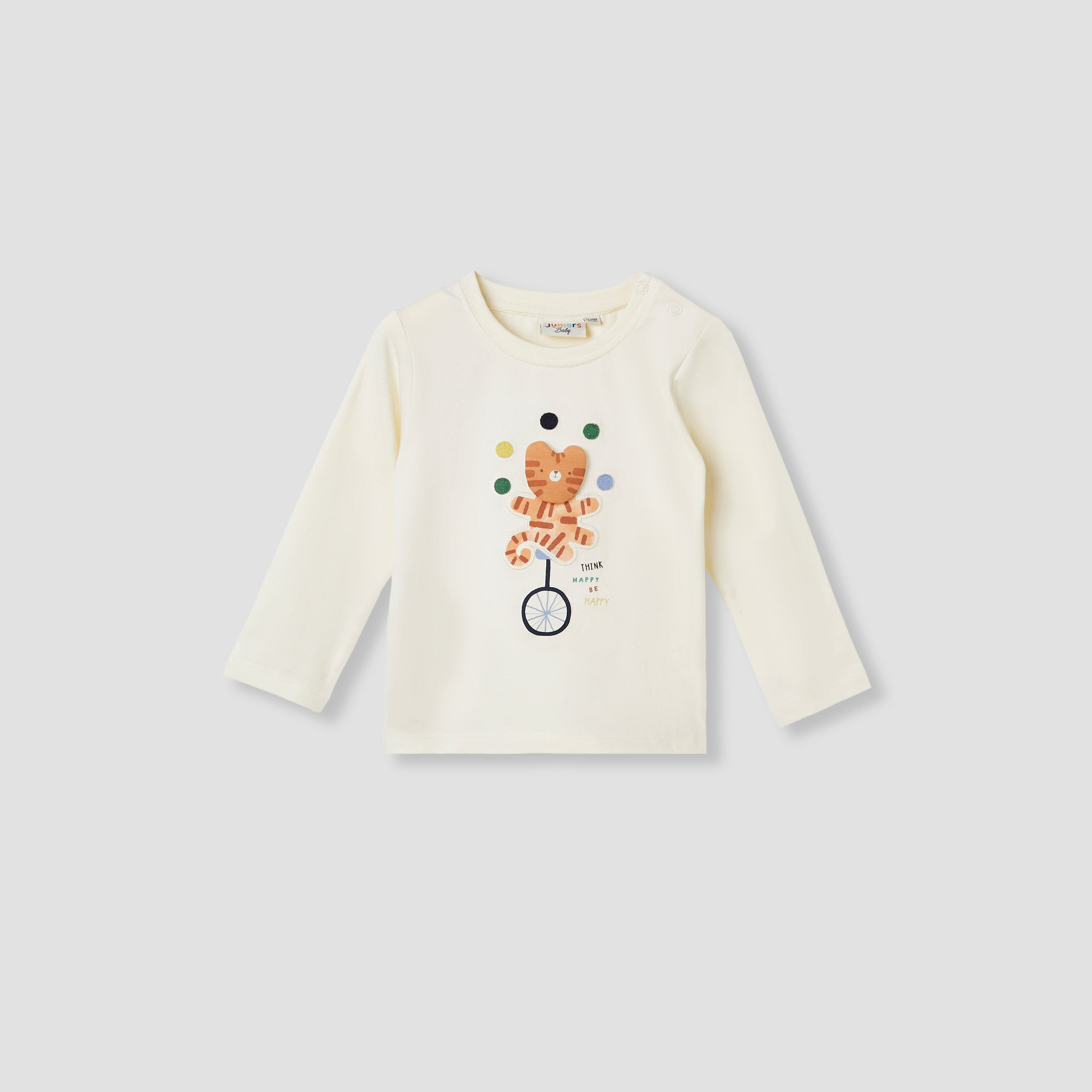 Juniors Animal Applique T-shirt with Long Sleeves - Set of 3