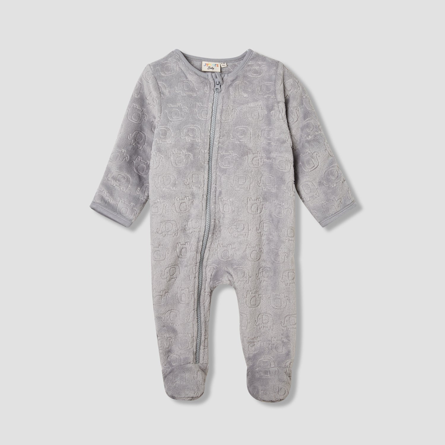 Juniors Dinosaur Embossed Coverall with Long Sleeves
