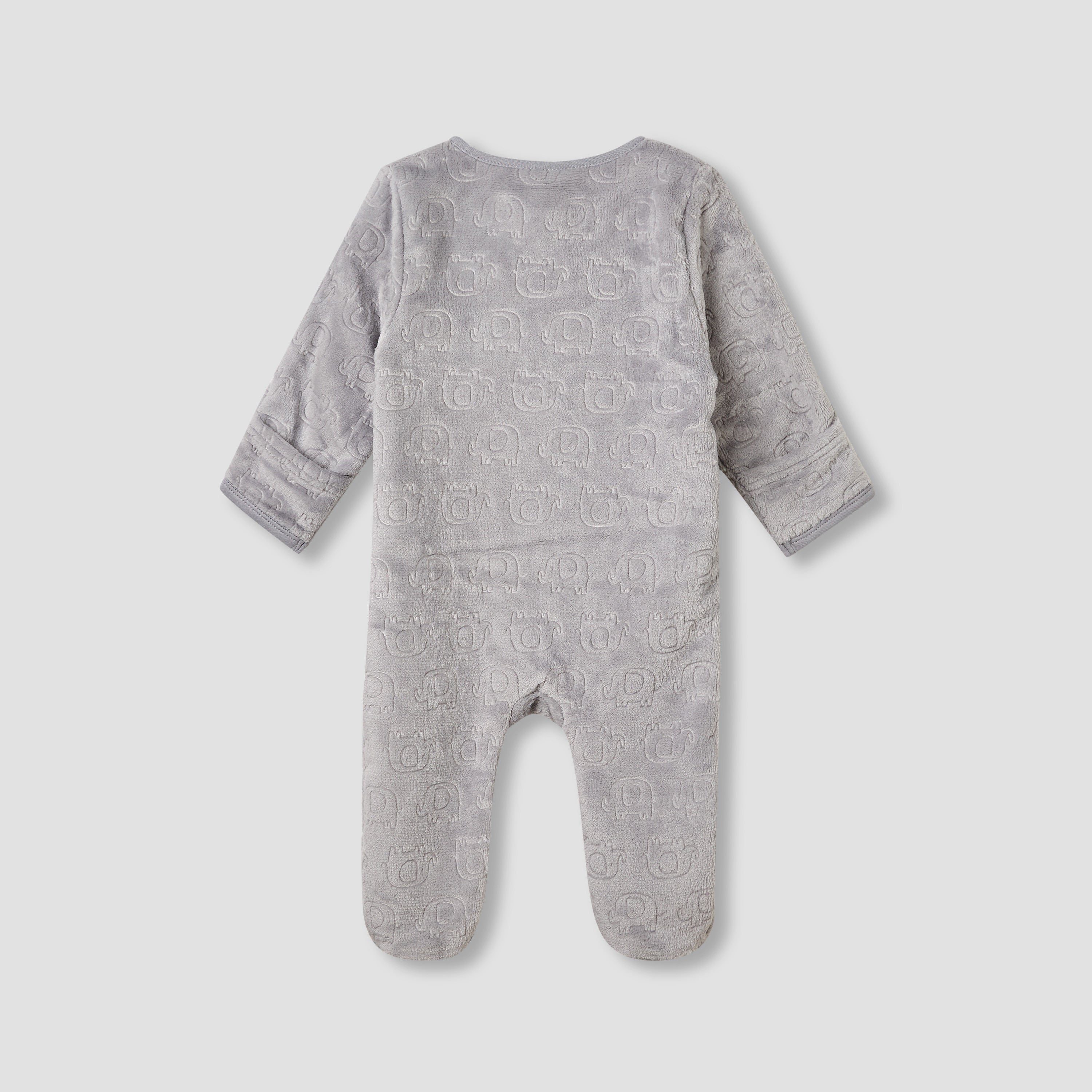 Juniors Dinosaur Embossed Coverall with Long Sleeves