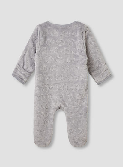 Juniors Dinosaur Embossed Coverall with Long Sleeves-baby-boys-clothing-nightwear-sleepsuits-image-2