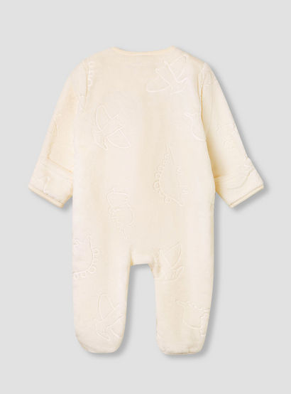 Juniors Dinosaur Embossed Coverall with Long Sleeves-baby-boys-clothing-nightwear-sleepsuits-image-2