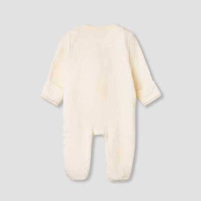 Juniors Dinosaur Embossed Coverall with Long Sleeves