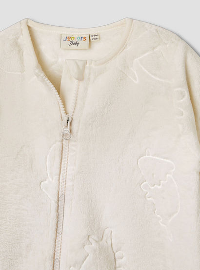 Juniors Dinosaur Embossed Coverall with Long Sleeves-baby-boys-clothing-nightwear-sleepsuits-image-3