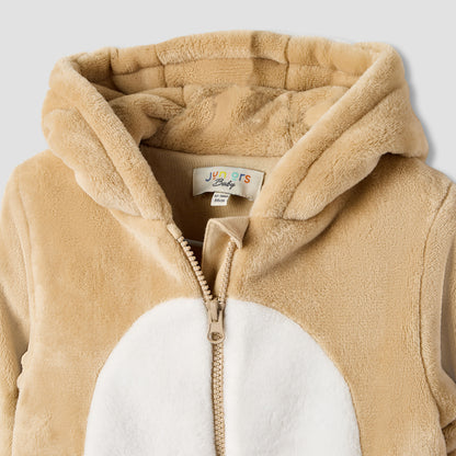 Juniors Hooded Neck Coverall with Zip Closure - Polyester - Long Sleeves