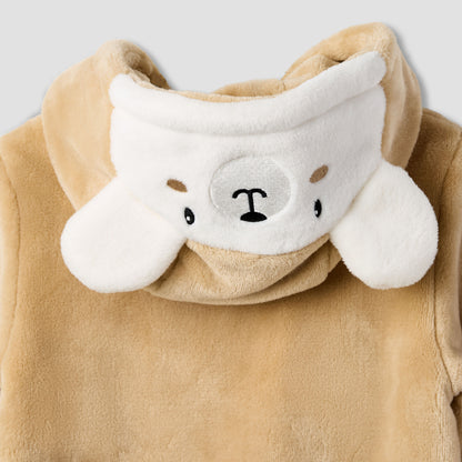 Juniors Hooded Neck Coverall with Zip Closure - Polyester - Long Sleeves