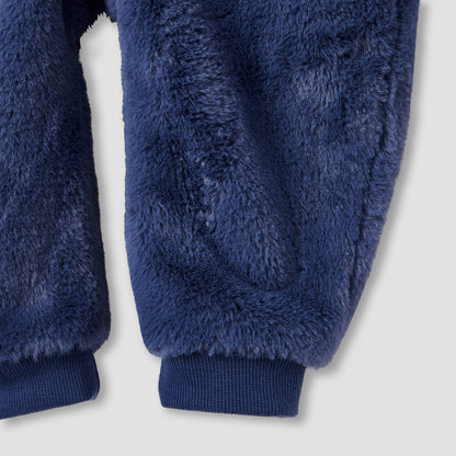 Juniors Applique Detail Hooded Coverall with Long Sleeves and Zip Closure