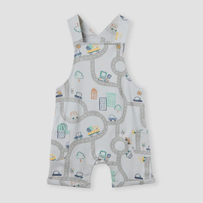 Juniors All-Over Print Dungaree and T-shirt Set