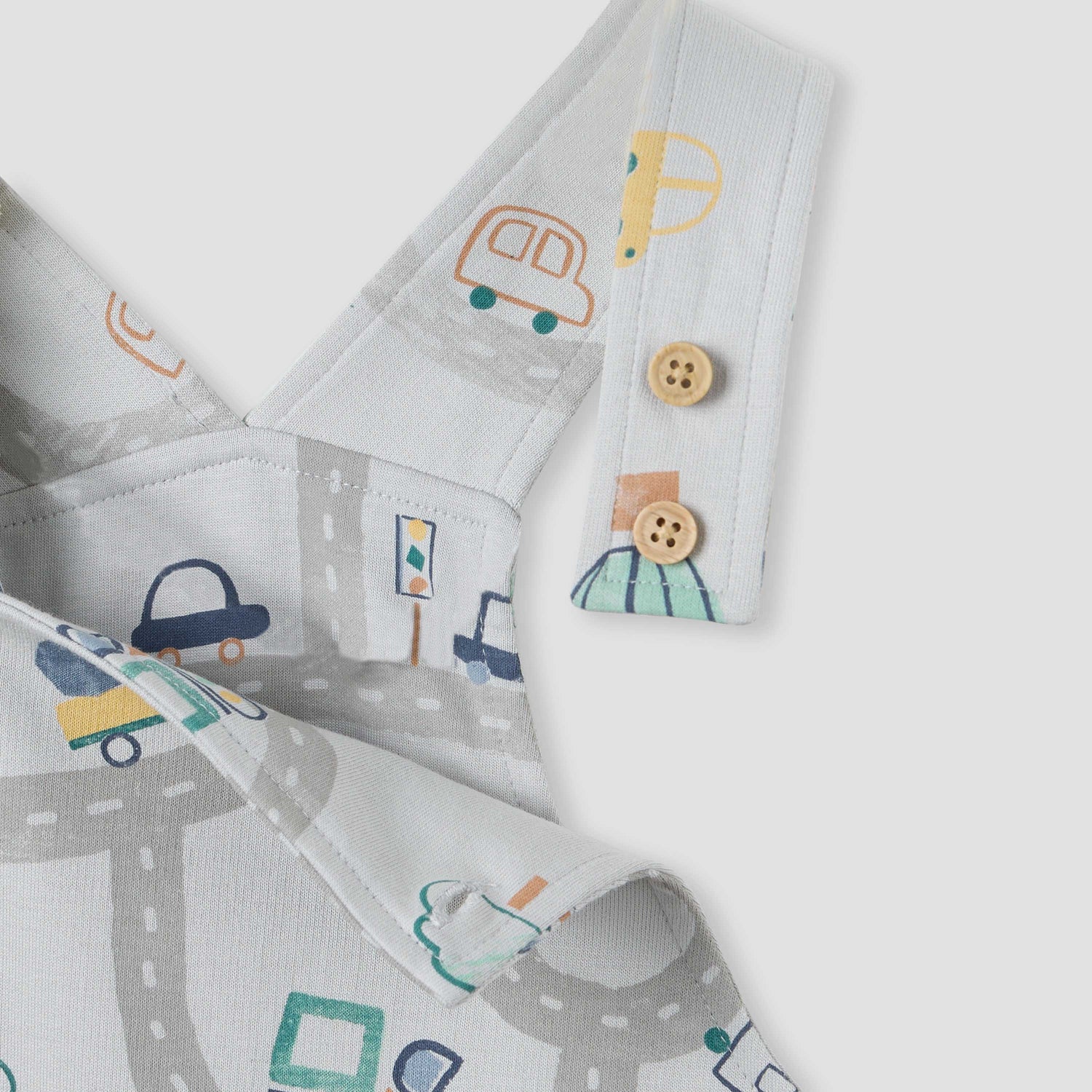 Juniors All-Over Print Dungaree and T-shirt Set