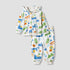 Juniors Abstract Print Hooded Sweatshirt and Joggers Set - White / 24-36 mths