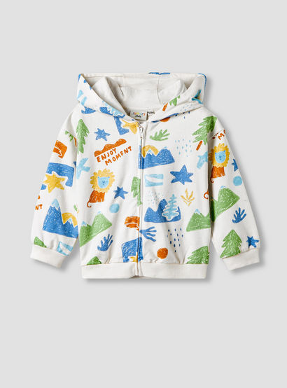 Juniors Abstract Print Hooded Sweatshirt and Joggers Set-baby-boys-clothing-setsandcoords-image-2
