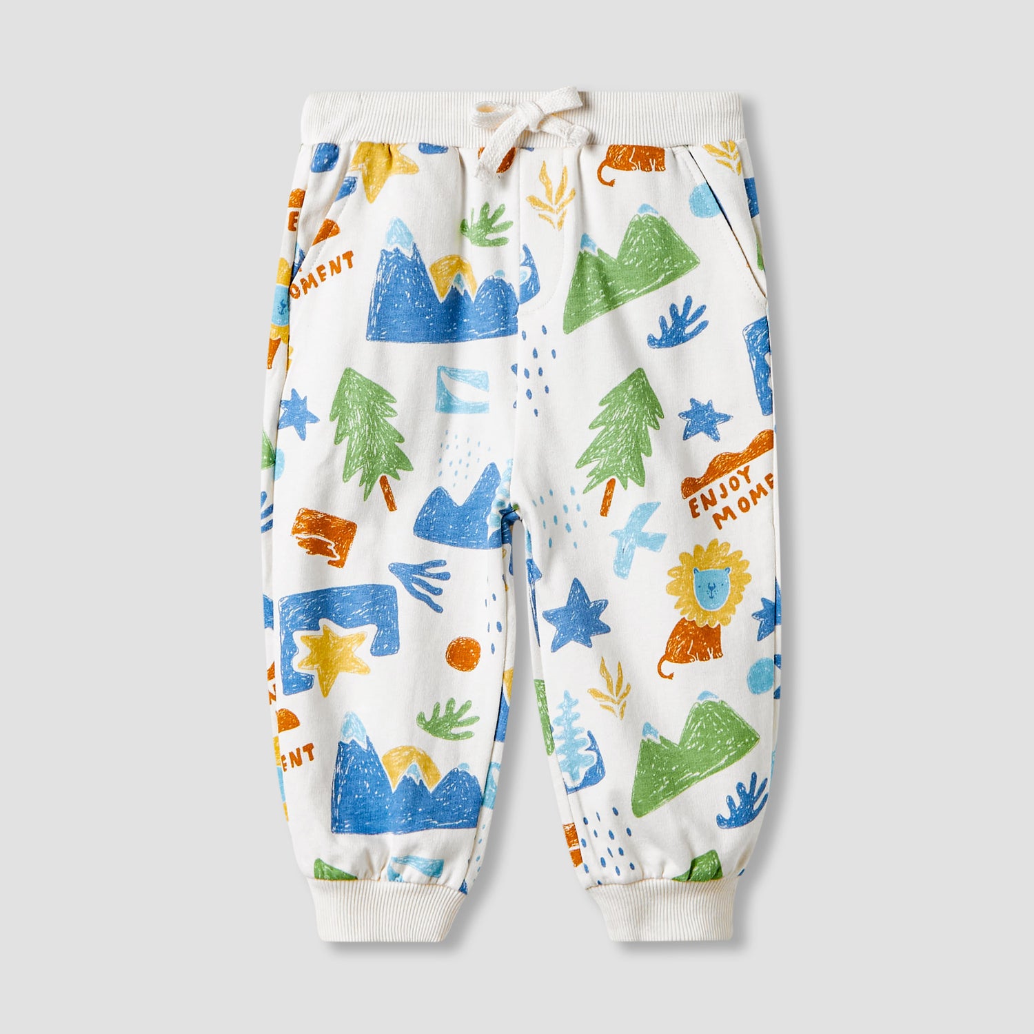 Juniors Abstract Print Hooded Sweatshirt and Joggers Set