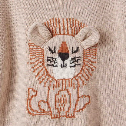 Juniors Lion Motif Sweater and Joggers Set