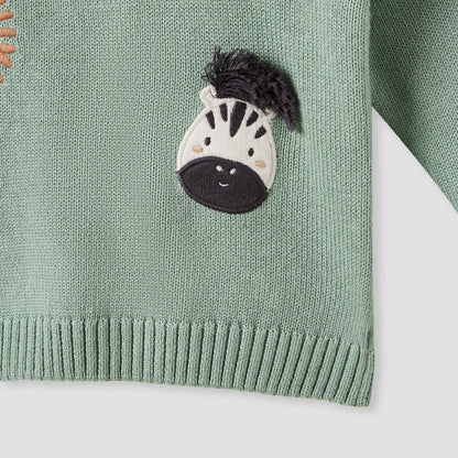 Juniors Animal Applique Sweater and Joggers Set
