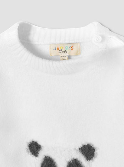 Juniors Boys Sweater and Pants Set with Panda Detail - Polyester Blend - Long Sleeves - Crew Neck-baby-boys-clothing-winterwear-setsandcoords-image-4