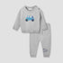 Juniors Vehicle Applique Pullover and Joggers Set - Grey / 18-24 mths