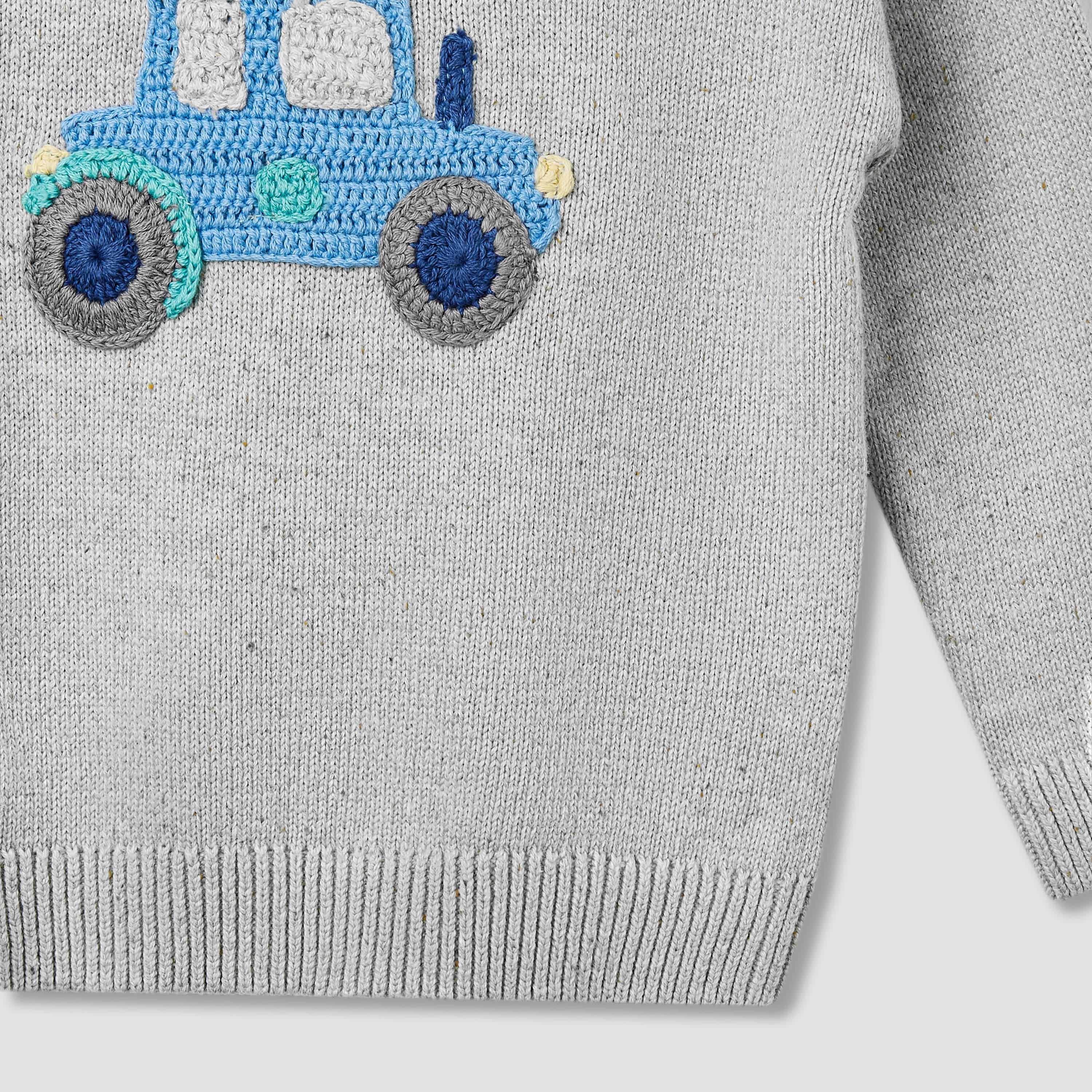Juniors Vehicle Applique Pullover and Joggers Set