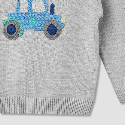 Juniors Vehicle Applique Pullover and Joggers Set