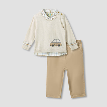 Juniors Sweater and Pant Set - Beige / 12-18 mths