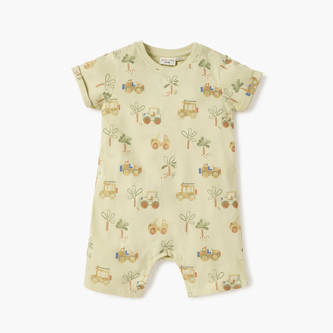 Juniors Assorted Romper with Short Sleeves and Button Closure - Set of 2
