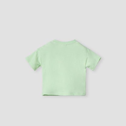 Juniors Dinosaur Applique T-shirt with Short Sleeves