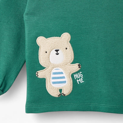 Juniors Bear Applique T-shirt