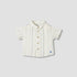 Juniors Striped Shirt with Short Sleeves - Cream / 12-18 mths