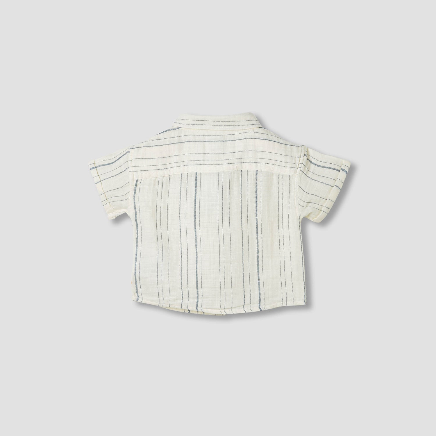 Juniors Striped Shirt with Short Sleeves