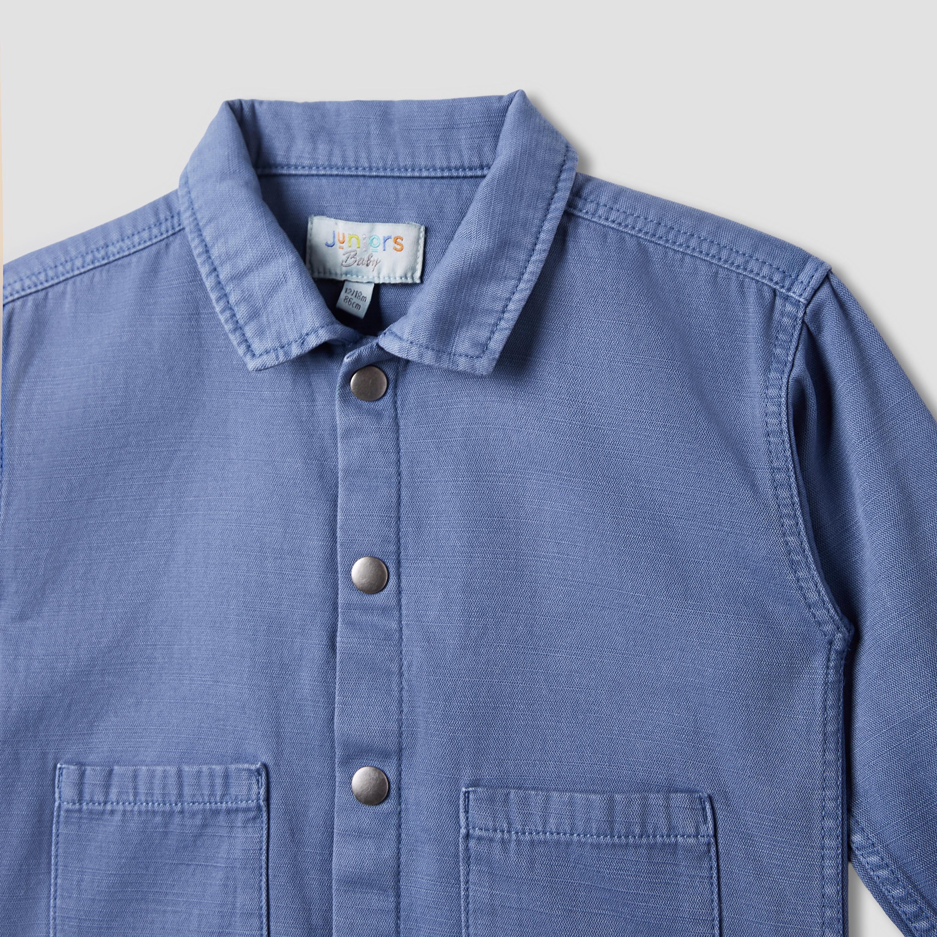 Juniors Denim Shirt with Collar
