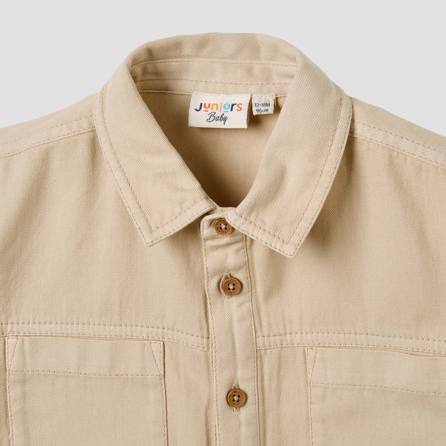 Juniors Boys Collared Shirt - Cotton - Long Sleeves