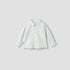 Juniors Boys Collared Neck Shirt with Pocket - Cotton - Long Sleeves - Cream / 12-18 mths