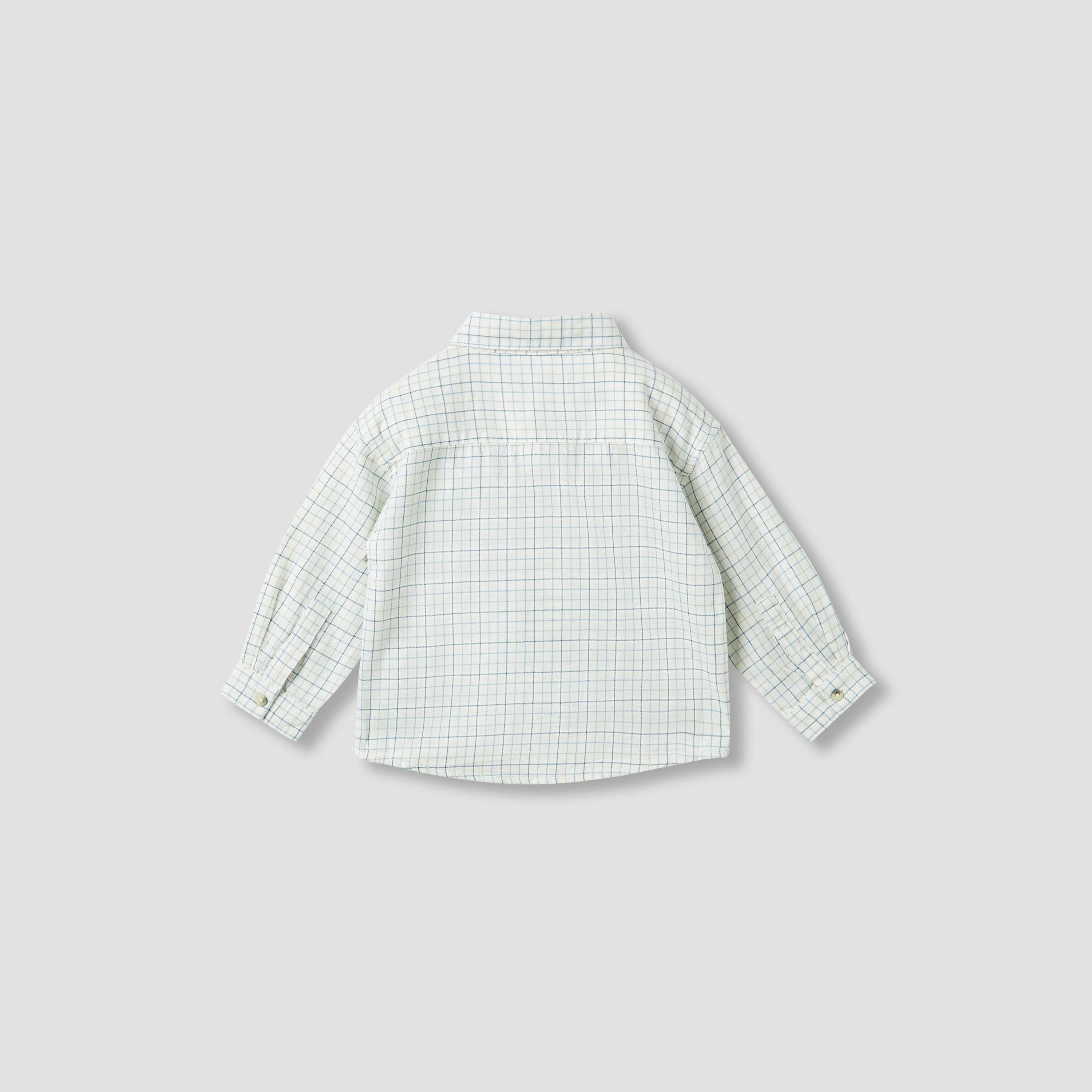 Juniors Boys Collared Neck Shirt with Pocket - Cotton - Long Sleeves