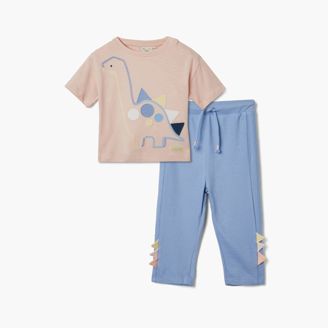 Juniors Dinosaur Applique T-shirt and Jogger Set - Multicolour / 12-18 mths