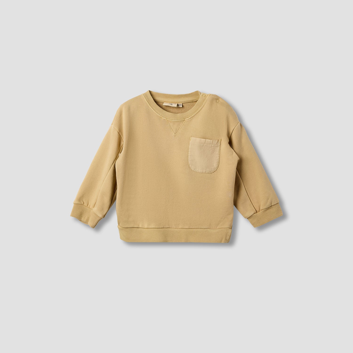 Juniors Solid Long Sleeve Sweatshirt and Joggers Set