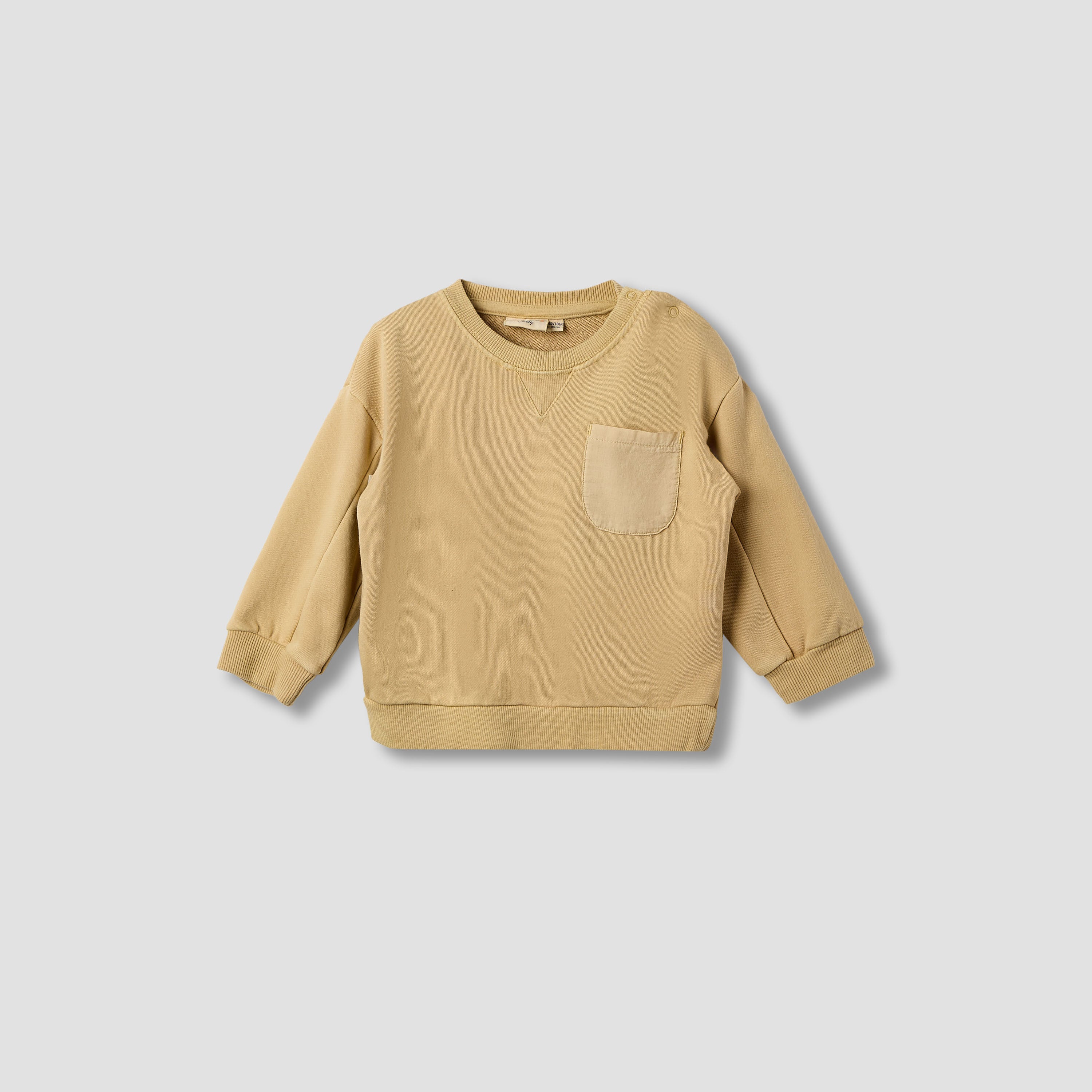 Juniors Solid Long Sleeve Sweatshirt and Joggers Set
